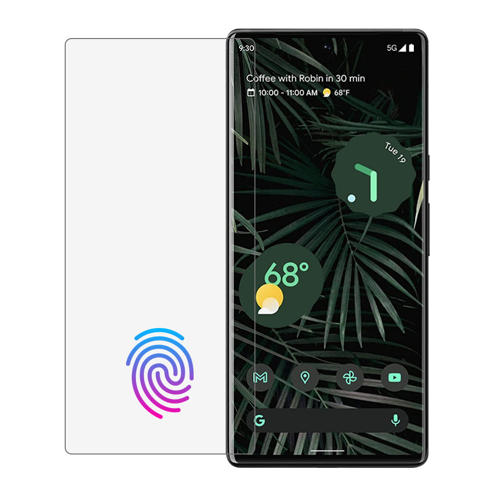 Real Look Google Pixel 6 Pro 3D Full Cover Fingerprint Recognition Screen Protector 
