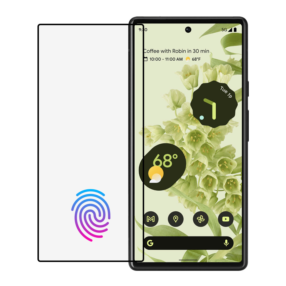 Real Look Google Pixel 6 3D Full Cover Tempered Glass Film 