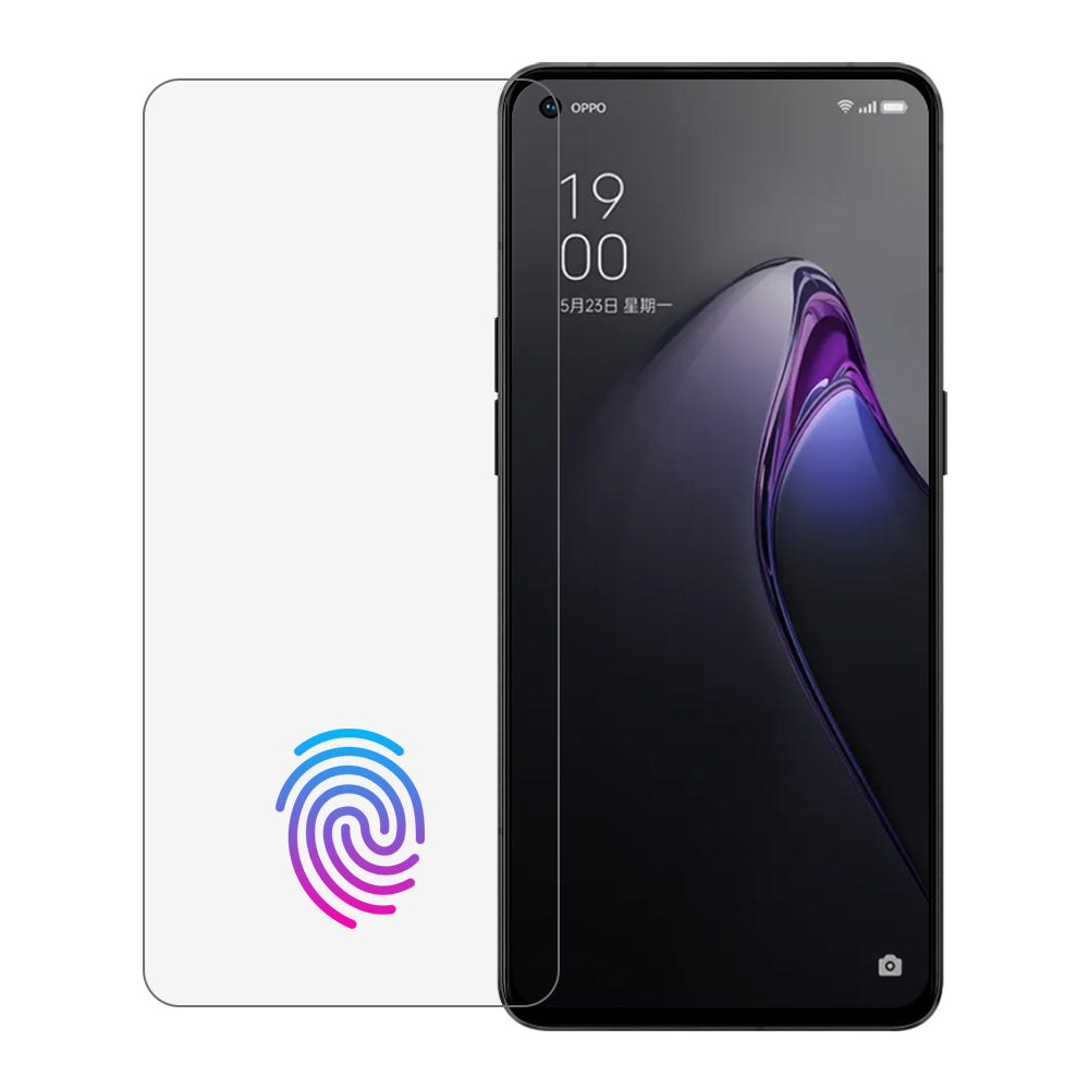 Real Look Oppo Reno 8 Pro Full Cover Fingerprint Recognition Screen Protector 